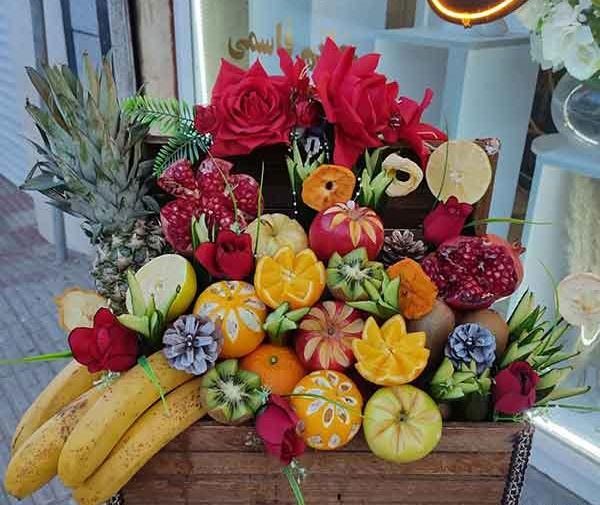 عکس ایده تزیین میوه برای شب یلدا
