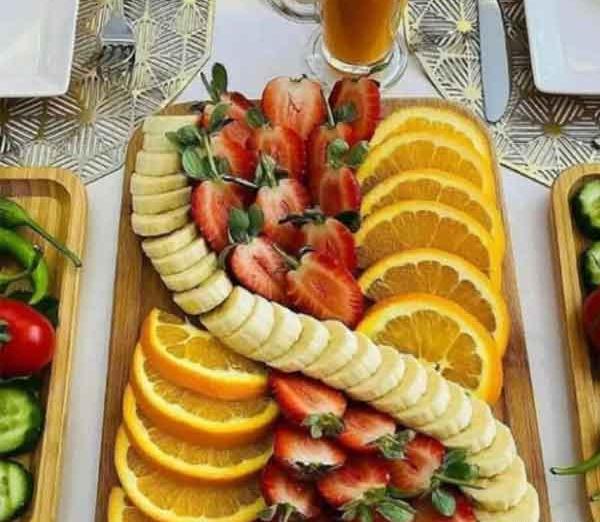 عکس ایده تزیین میوه برای شب یلدا