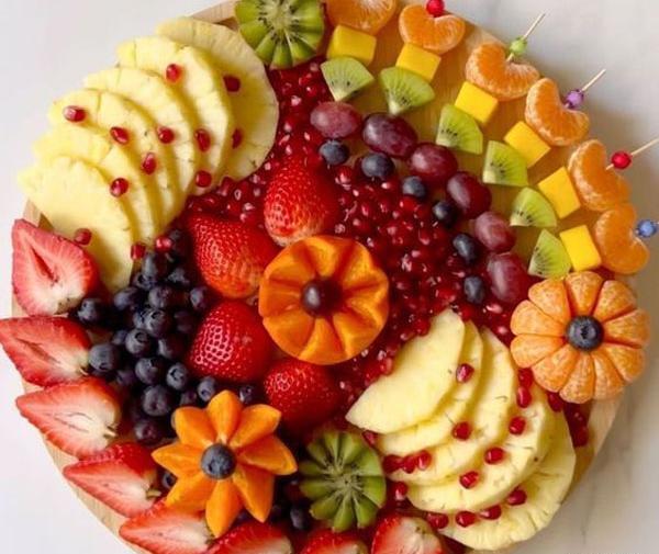 عکس ایده تزیین میوه برای شب یلدا