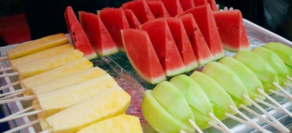 عکس ایده تزیین میوه برای شب یلدا