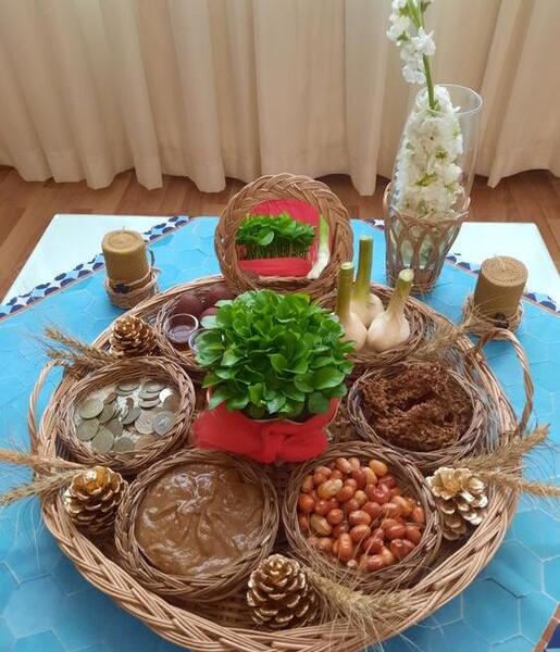 عکس سفره هفت سین ساده و شیک