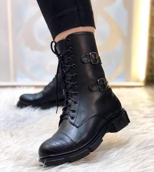 عکس نیم بوت چرم دخترانه