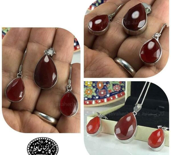 عکس نیم ست عقیق