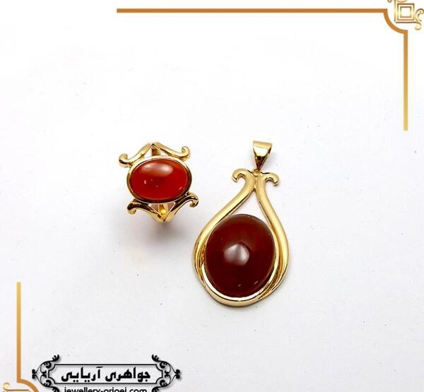 عکس نیم ست عقیق