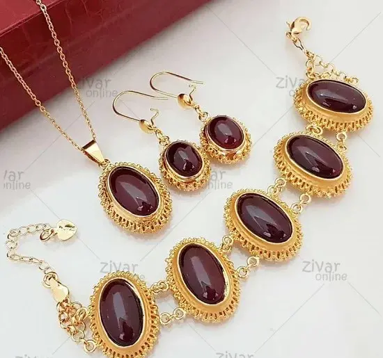 عکس نیم ست عقیق