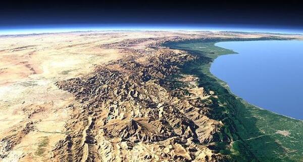 عکس هوایی رشته کوههای زاگرس