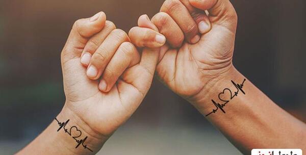 عکس تاتو قلب روی دست