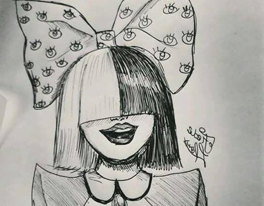 عکس نقاشی سیاه قلم چهره آسان