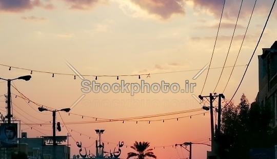 عکس از طلوع غروب خورشید
