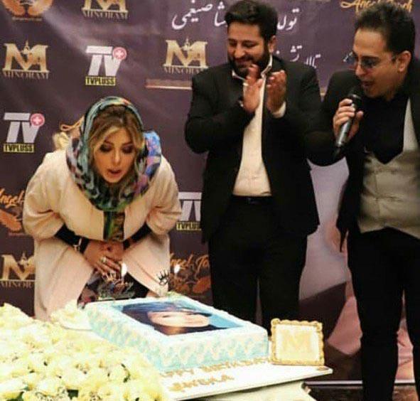 عکس کیک تولد نیوشا ضیغمی