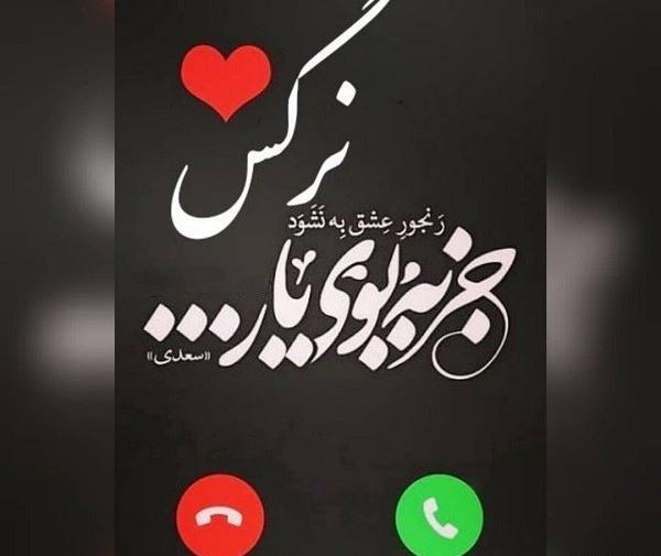 عکس نوشته شده نرگس