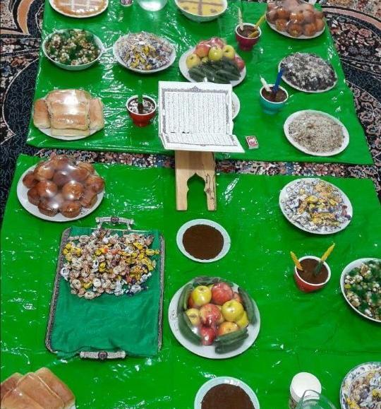 عکس سفره نیمه شعبان