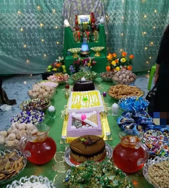 عکس سفره نیمه شعبان