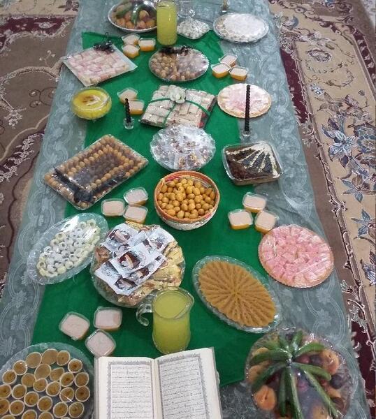 عکس سفره نیمه شعبان