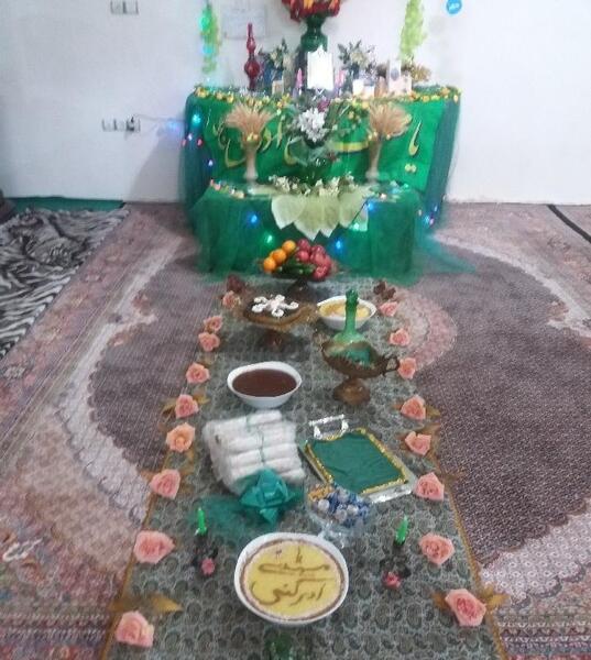 عکس سفره نیمه شعبان