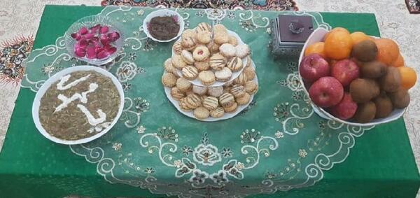 عکس سفره نیمه شعبان