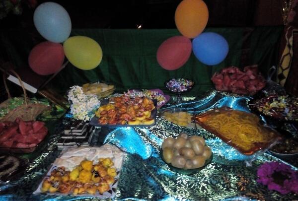 عکس سفره نیمه شعبان