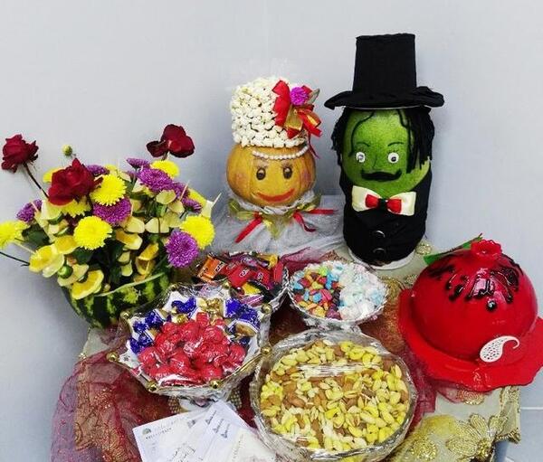 عکس شب یلدا عروس داماد