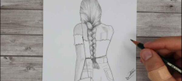 عکس نقاشی زیبا طراحی با مداد