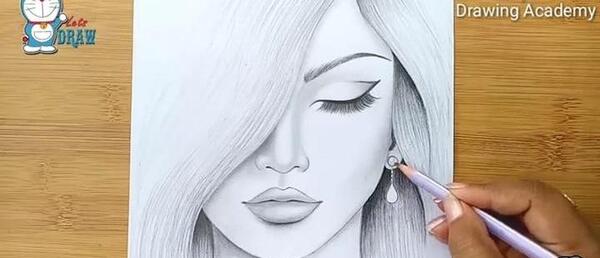 عکس نقاشی زیبا طراحی با مداد