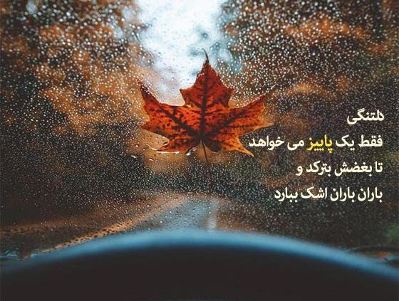 عکس نوشته کوتاه درباره پاییز