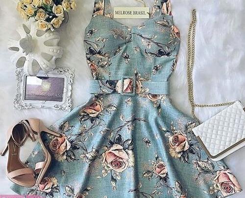 عکس لباس مجلسی طرح دار دخترانه