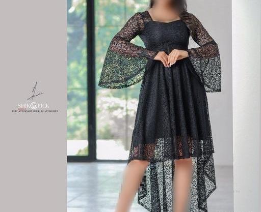 عکس لباس مجلسی طرح دار دخترانه