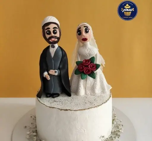 عکس کیک عروس داماد