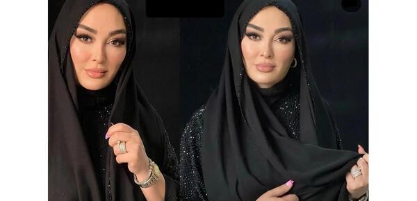 عکس الهام حمیدی با ماسک
