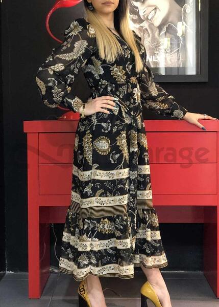 عکس لباس مجلسی زنانه طرح دار