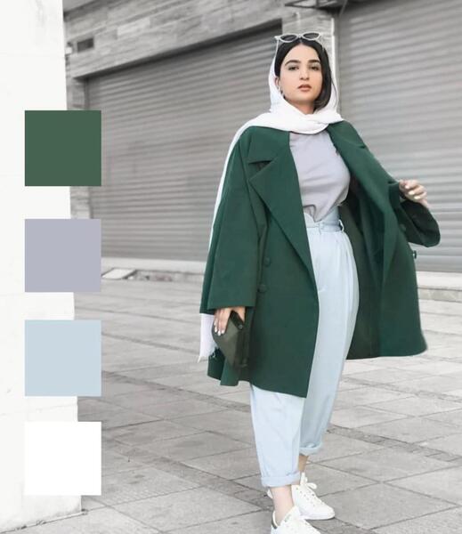 عکس مانتو سبز