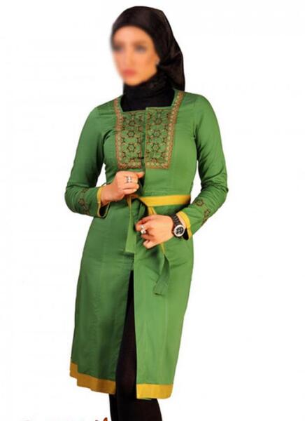 عکس مانتو سبز