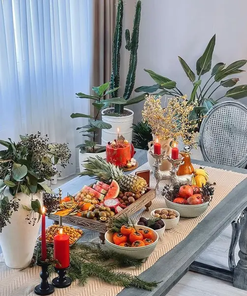 عکس ایده میز یلدا