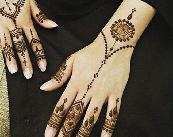 عکس هایی از حنا روی دست