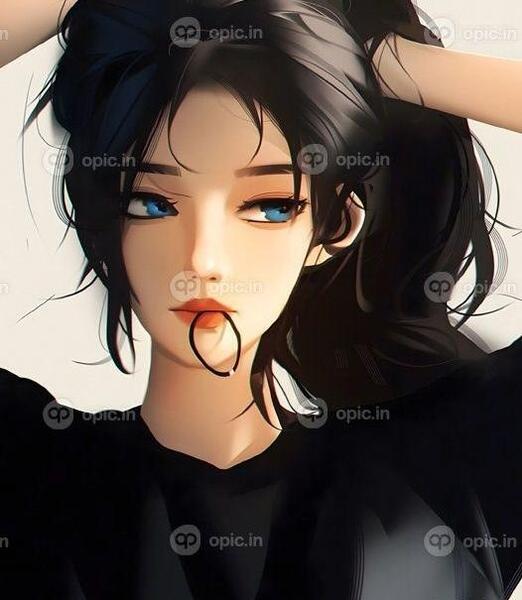 عکس انیمه چشم سبز