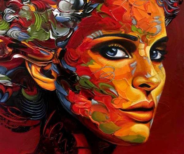 عکس نقاشی زیبا دختر