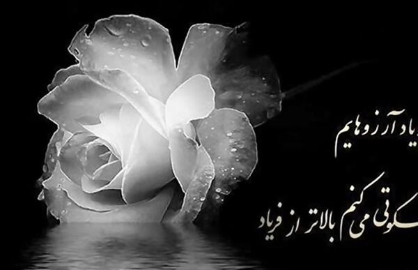عکس نوشته خداحافظ ای داغ بر دل نشسته