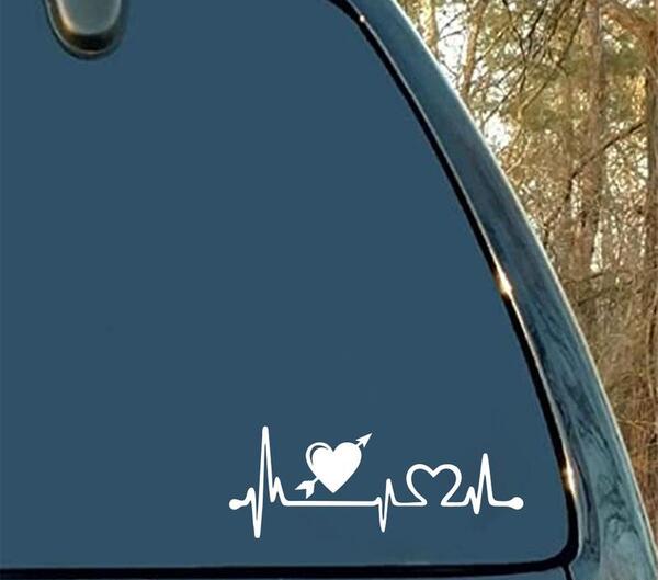 عکس ضربان قلب سفید