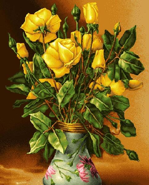 عکس گل رز زرد
