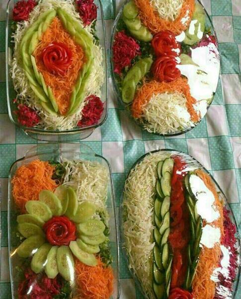 عکس ایده برای تزیین سالاد کلم
