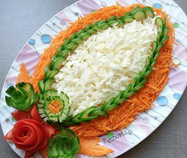 عکس ایده برای تزیین سالاد کلم