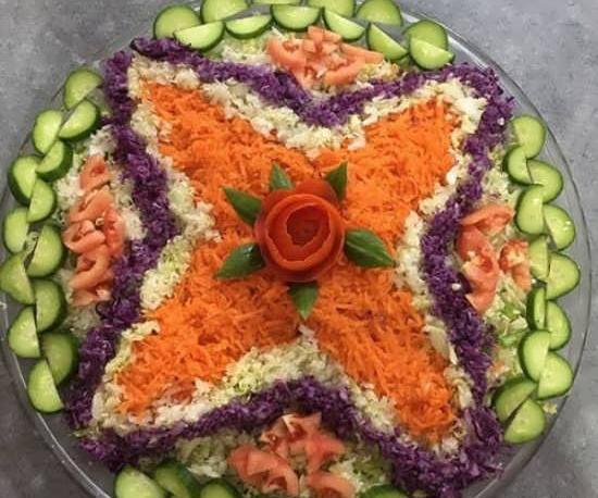 عکس ایده برای تزیین سالاد کلم
