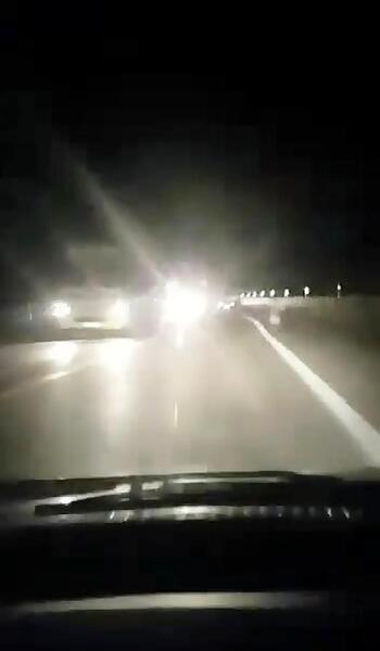 عکس جاده شمال در شب