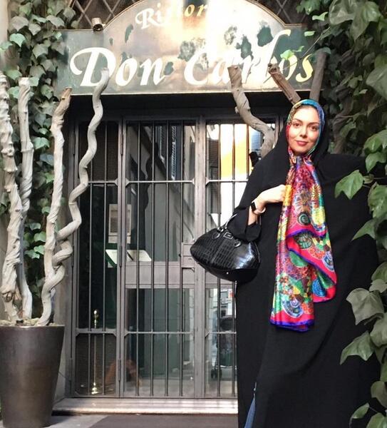 عکسهای آزاده نامداری در اروپا
