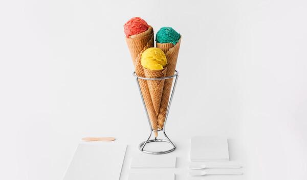 عکس ظرف بستنی خوری