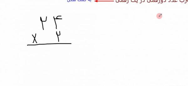 عکس ضرب دو رقم در دو رقم