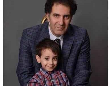 عکس بهنام تشکر و همسر و فرزندش