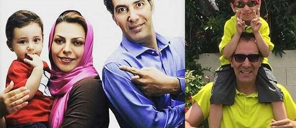 عکس بهنام تشکر و همسر و فرزندش