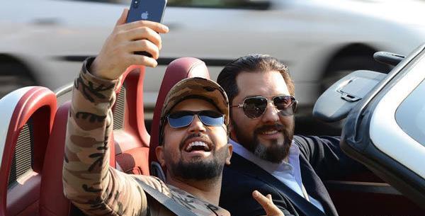 عکس بازیگران رقص روی شیشه