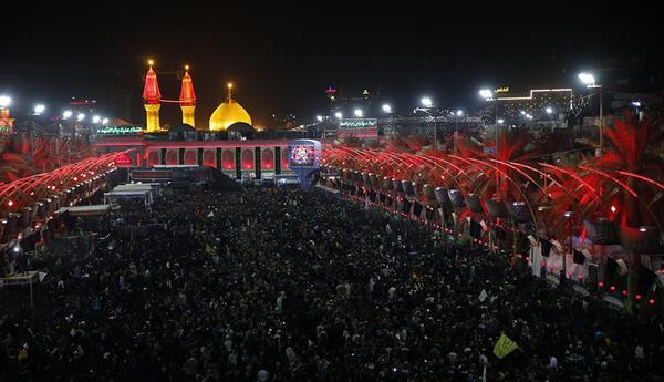 عکس حرم امام حسین در اربعین